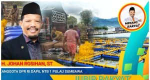 Johan Rosihan Berikan Bantuan Keramba Jaring Apung di Bima