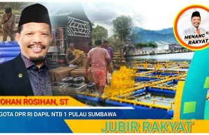 Johan Rosihan Berikan Bantuan Keramba Jaring Apung di Bima