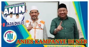 TKD AMIN Targetkan Anies Baswedan Kampanye Dua Kali di NTB