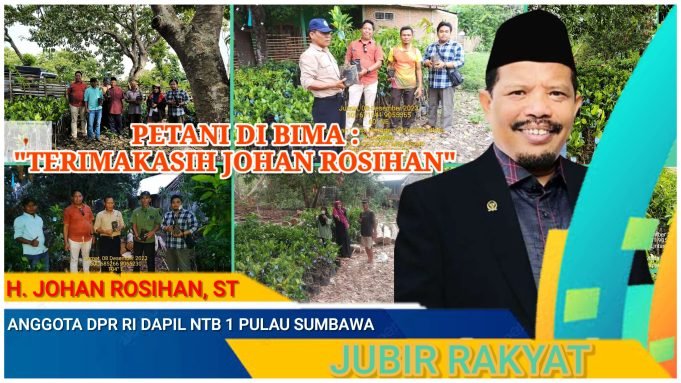 Johan Rosihan Berikan Bantuan 5 Ribu Bibit Buah di Kabupaten Bima