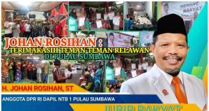 Bergerak Totalitas, Relawan Johan Rosihan Terbentuk Hingga Akar Rumput