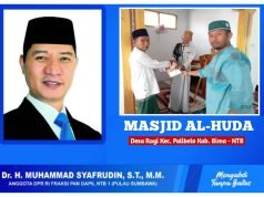 Jumat Berkah, HMS Berikan Bantuan Untuk Masjid Al-Huda di Bima