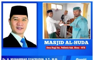 Jumat Berkah, HMS Berikan Bantuan Untuk Masjid Al-Huda di Bima
