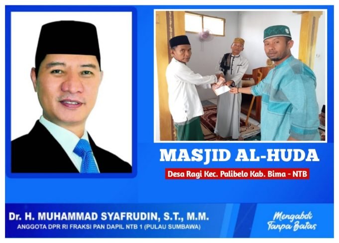 Jumat Berkah, HMS Berikan Bantuan Untuk Masjid Al-Huda di Bima