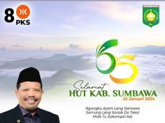 Anggota DPR RI – H. Johan Rosihan : Selamat HUT Sumbawa ke-65