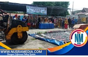 Dipimpin Wabup Sumbawa, Satpol PP Musnahkan 1.800 Botol Miras