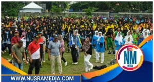 Ribuan Pelajar Sumbawa Ikuti Senam Sehat Gemilang