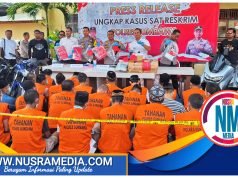 Amankan 23 Terduga Pelaku, Satreskrim Polres Sumbawa Ungkap Tujuh Kasus