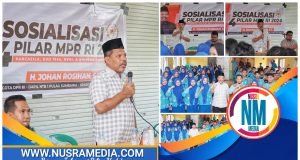 Kehadirannya Disambut Hangat, Johan Rosihan Gelar Sosialisasi 4 Pilar MPR RI di SMKN 1 Seteluk