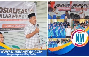 Kehadirannya Disambut Hangat, Johan Rosihan Gelar Sosialisasi 4 Pilar MPR RI di SMKN 1 Seteluk
