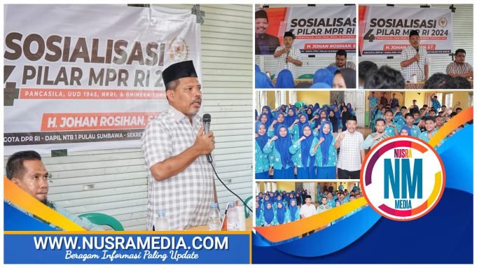 Kehadirannya Disambut Hangat, Johan Rosihan Gelar Sosialisasi 4 Pilar MPR RI di SMKN 1 Seteluk