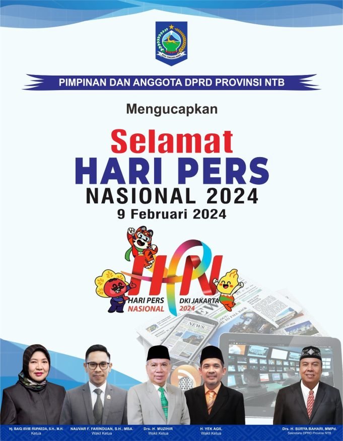 KELUARGA BESAR DPRD NTB : SELAMAT HARI PERS NASIONAL 2024