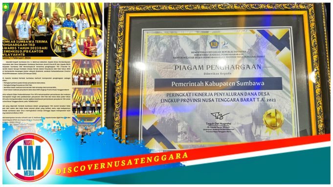 Pemkab Sumbawa Terima Penghargaan TKD Award 2023