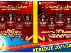 Komisioner KPU Mataram dan Lombok Tengah Dilantik