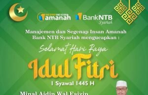 BANK NTB SYARIAH : “SELAMAT IDUL FITRI 1445 H”