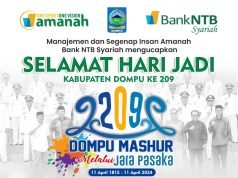 BANK NTB SYARIAH : “SELAMAT HARI JADI DOMPU KE-209”