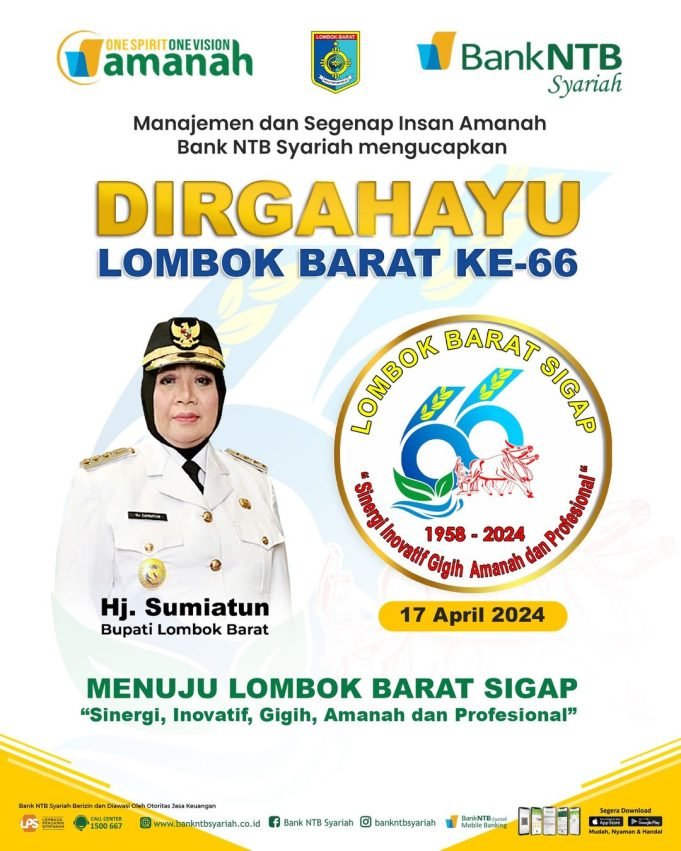 BANK NTB SYARIAH : DIRGAHAYU LOMBOK BARAT KE-66