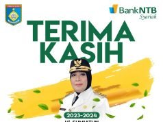 KELUARGA BESAR BANK NTB SYARIAH : TERIMAKASIH HJ SUMIATUN DAN SELAMAT ATAS DILANTIKNYA H ILHAM