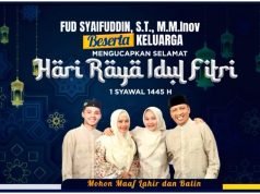 WAKIL BUPATI KSB FUD SYAIFUDDIN : “SELAMAT IDUL FITRI 1445 H”