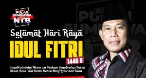 BUPATI KSB H. W. MUSYAFIRIN : “SELAMAT IDUL FITRI 1445 H”