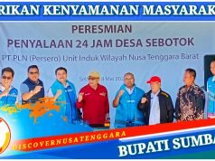 Penyalaan Listrik 24 Jam Desa Sebotok Diresmikan