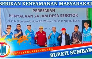 Penyalaan Listrik 24 Jam Desa Sebotok Diresmikan