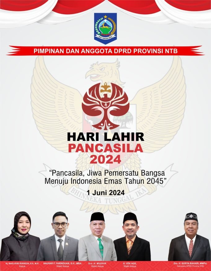 KELUARGA BESAR DPRD NTB : SELAMAT HARI LAHIR PANCASILA 2024