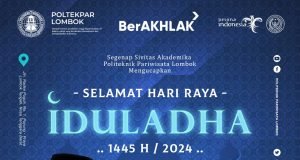 KELUARGA BESAR POLTEKPAR LOMBOK : SELAMAT HARI RAYA IDUL ADHA 1445 H