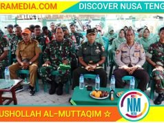 Kasdim 1607 Sumbawa Resmikan Mushollah Swadaya Koramil Moyo Hulu