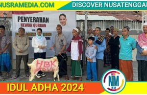 Rannya dan HBK Peduli Serahkan Hewan Kurban untuk Masyarakat Pulau Lombok