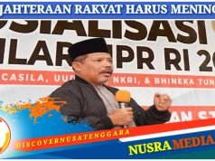 Johan Rosihan Kembali Gelar Sosialisasi 4 Pilar MPR di Sumbawa