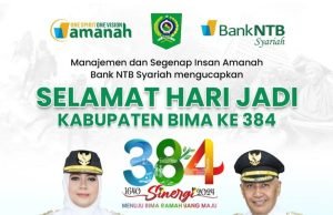 BANK NTB SYARIAH : SELAMAT MILAD KABUPATEN BIMA KE-384