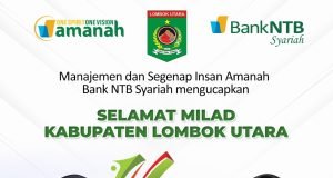 BANK NTB SYARIAH : SELAMAT MILAD LOMBOK UTARA KE-16