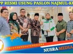 Kantongi Tiket PPP di Pilkada KLU, Najmul : “Alhamdulillah”