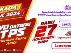 AYO KE TPS : RABU 27 NOVEMBER 2024 !