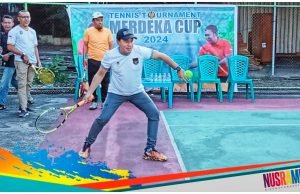 Ketua KONI Sumbawa Buka Kejuaraan Tenis Merdeka Cup 2024