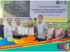 Pemda Sumbawa Fasilitasi Pendaftaran IG Kopi Robusta Batu Lanteh