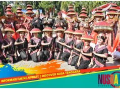 Tarian Kolosal ‘Tembolak Beaq’ Meriahkan HUT RI ke-79 di NTB