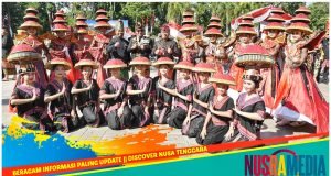 Tarian Kolosal ‘Tembolak Beaq’ Meriahkan HUT RI ke-79 di NTB