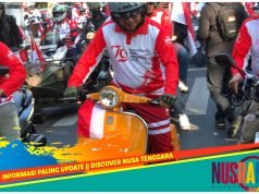 Gunakan Vespa Orange Pimpin “Riding Merdeka”, Pj Gubernur NTB : Ini adalah Momen Spesial