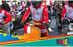 Gunakan Vespa Orange Pimpin “Riding Merdeka”, Pj Gubernur NTB : Ini adalah Momen Spesial