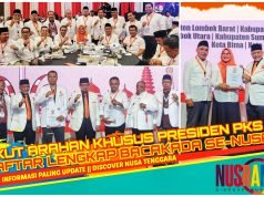 Johan Rosihan Dampingi Presiden PKS Serahkan “Golden Ticket” Untuk Bacakada se-Nusra