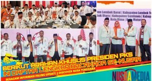 Johan Rosihan Dampingi Presiden PKS Serahkan “Golden Ticket” Untuk Bacakada se-Nusra