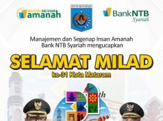 BANK NTB SYARIAH : SELAMAT MILAD KOTA MATARAM KE 31