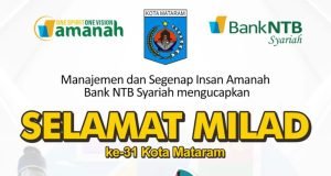 BANK NTB SYARIAH : SELAMAT MILAD KOTA MATARAM KE 31
