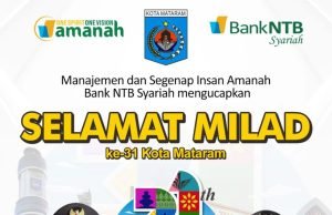 BANK NTB SYARIAH : SELAMAT MILAD KOTA MATARAM KE 31