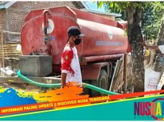 BPBD Sumbawa Salurkan 30 Ribu Liter Air Bersih di Dua Desa