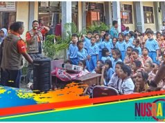 BPBD Sumbawa Sosialisasikan Mitigasi Bencana ke Siswa