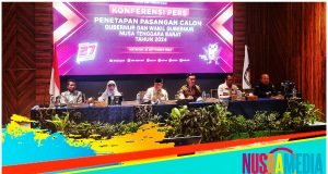 KPU Tetapkan Tiga Paslon Gubernur/Wakil Gubernur NTB 2024