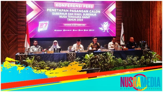 KPU Tetapkan Tiga Paslon Gubernur/Wakil Gubernur NTB 2024